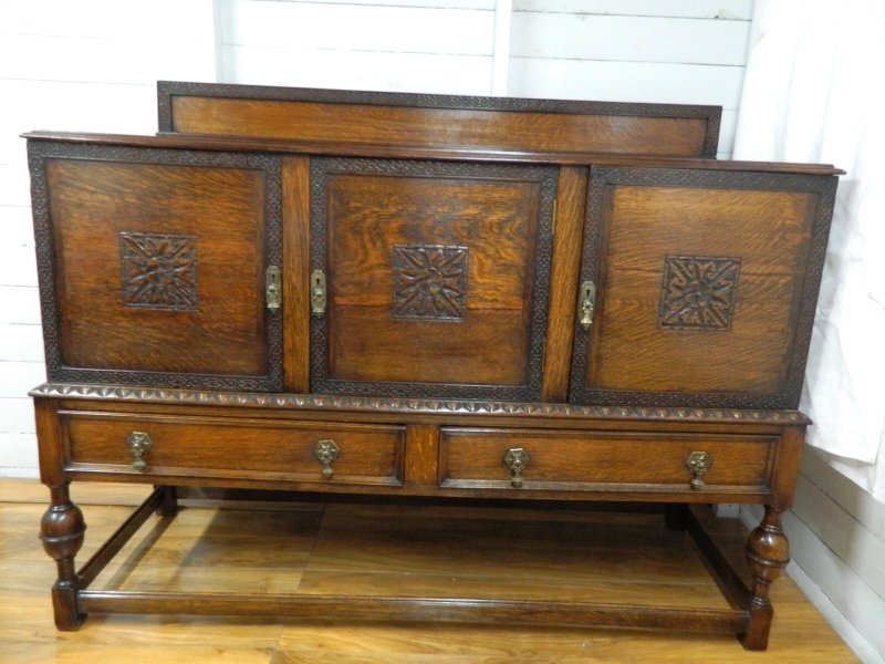 Edwardian Oak Sideboard